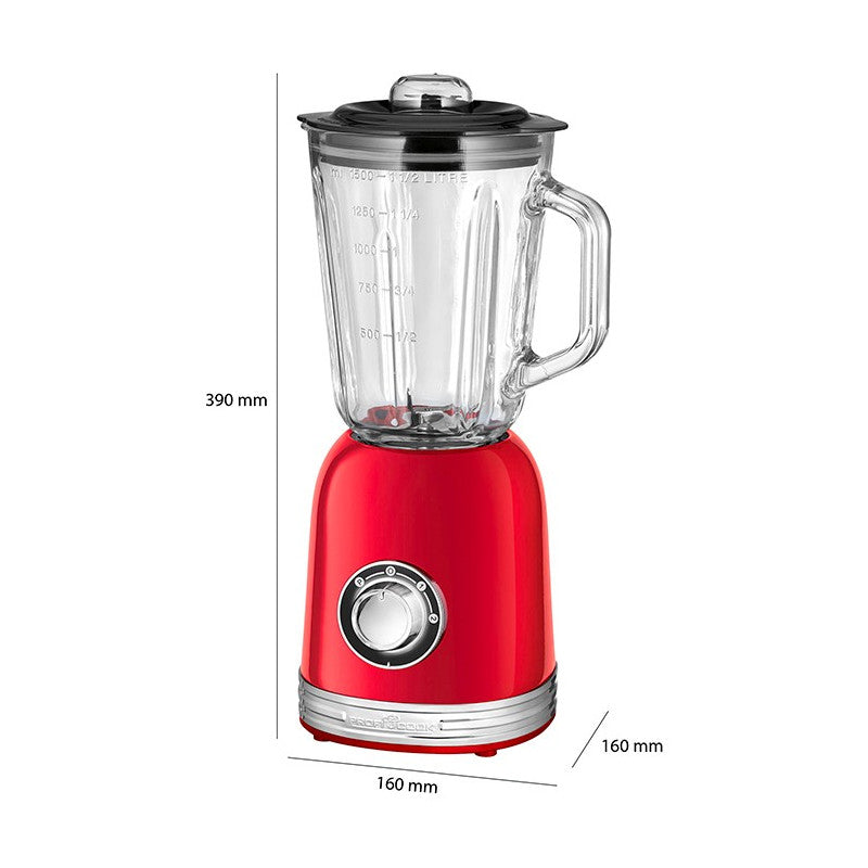 Blender Mixeur 1,5L vintage Proficook PC-UM 1195 Rouge Proficook - Mathon - 6