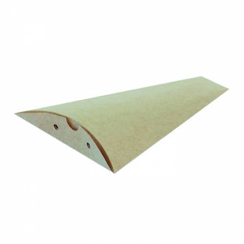 100Pcs - Boite à crêpe triangulaire carton kraft  120 H160mm FirstPack - Mathon - 1