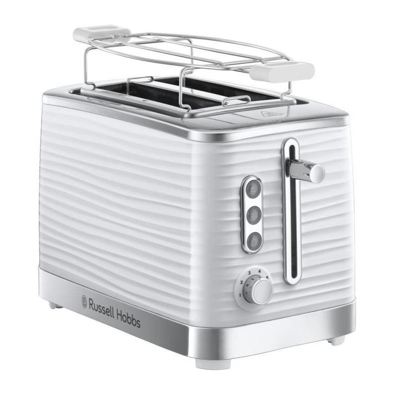 24370-56 Toaster Grille Pain Xl Inspire, Controle Brunissage, Decongele, Rechauffe, Chauffe Viennoiserie - Blanc Russell Hobbs - Mathon - 1