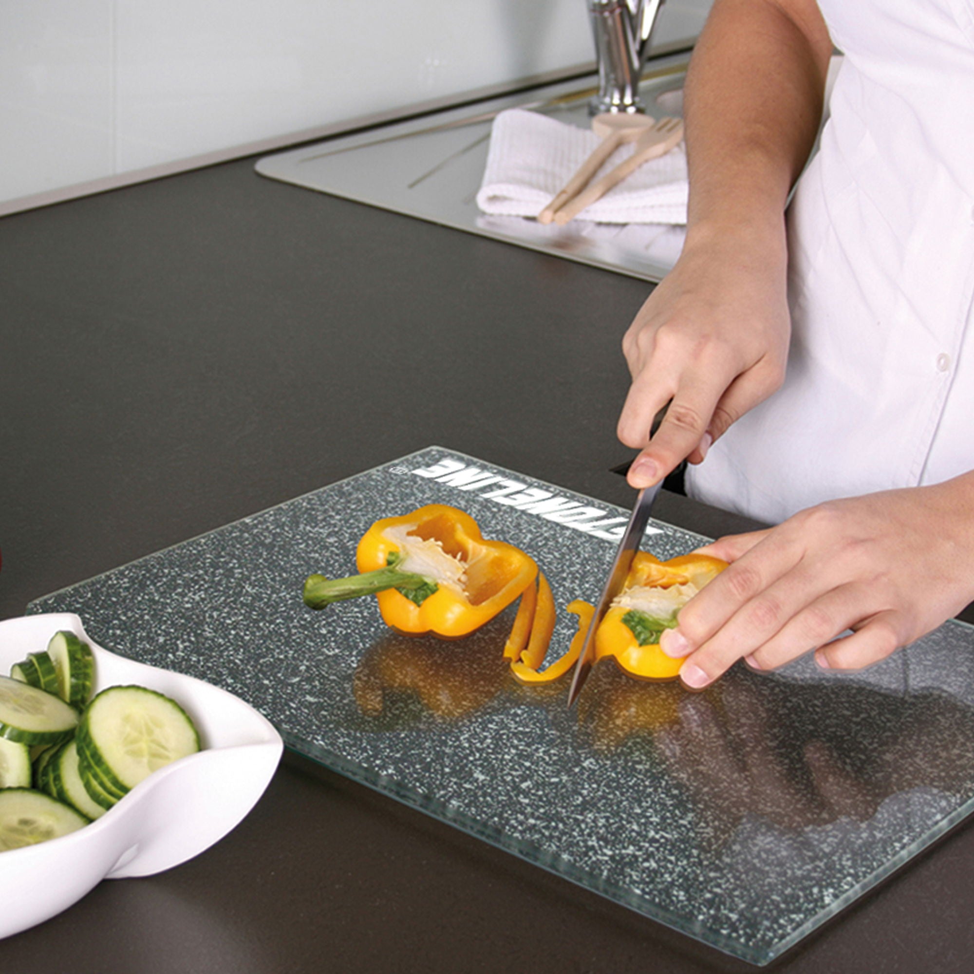 Lot de plaques de protection pour cuisinière / Lot de planches à découper, 2 pcs Stoneline - Mathon - 4