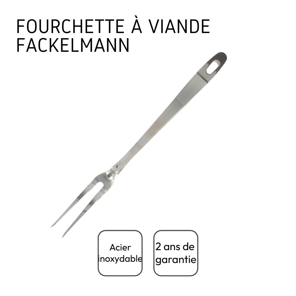 Fourchette à viande et pour barbecue 2 piques 30,5 cm  Oxford Fackelmann - Mathon - 4