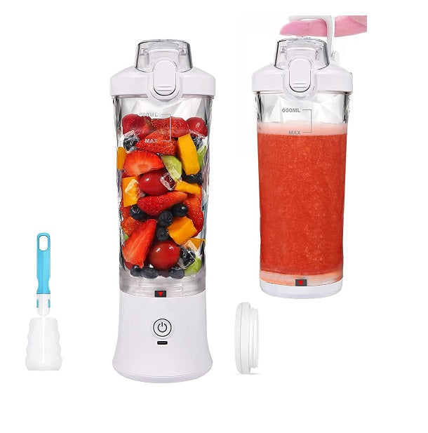 Blender électrique Smoothie 0,6L 240W avec USB-C rechargeable blanc Vendos85 - Mathon