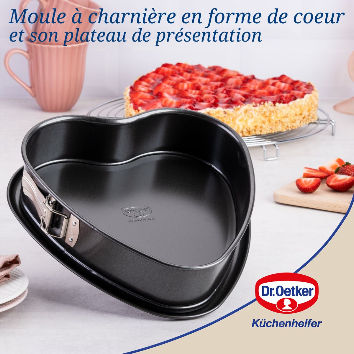 Moule à charnière en forme de cœur 25 cm Dr. Oetker Dr. Oetker - Mathon - 2