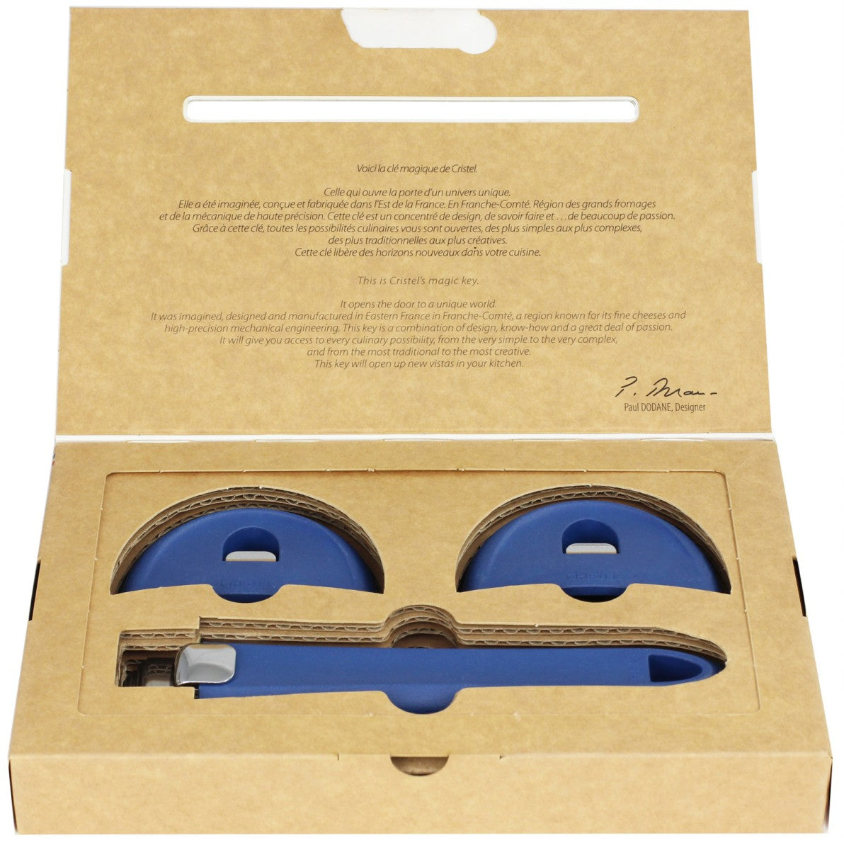 Set poignée et anses - Encre bleue Cristel - Mathon - 1