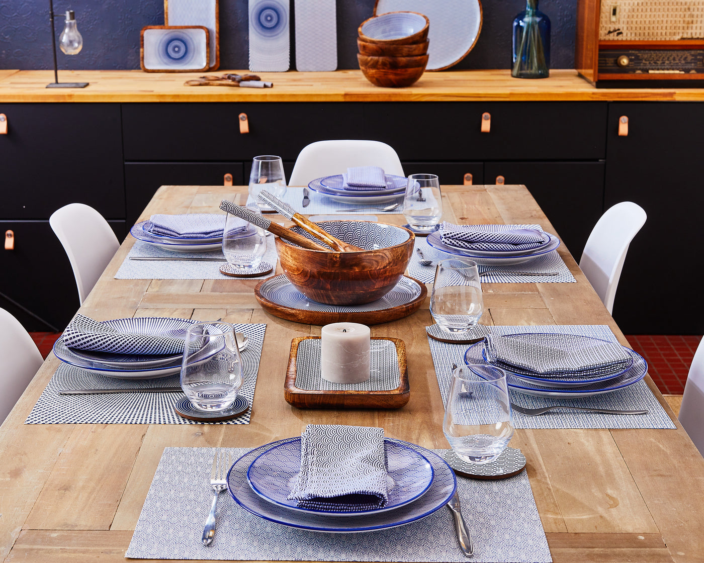 Lot de 42 set complet en porcelaine bleu D Björn - Mathon - 6