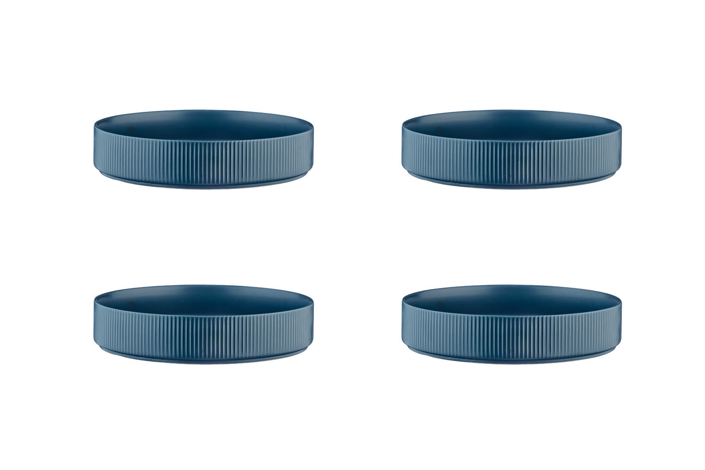 Assiette creuse SCANDI Ø21,5cm - 4 pièces - Marine Björn - Mathon - 1