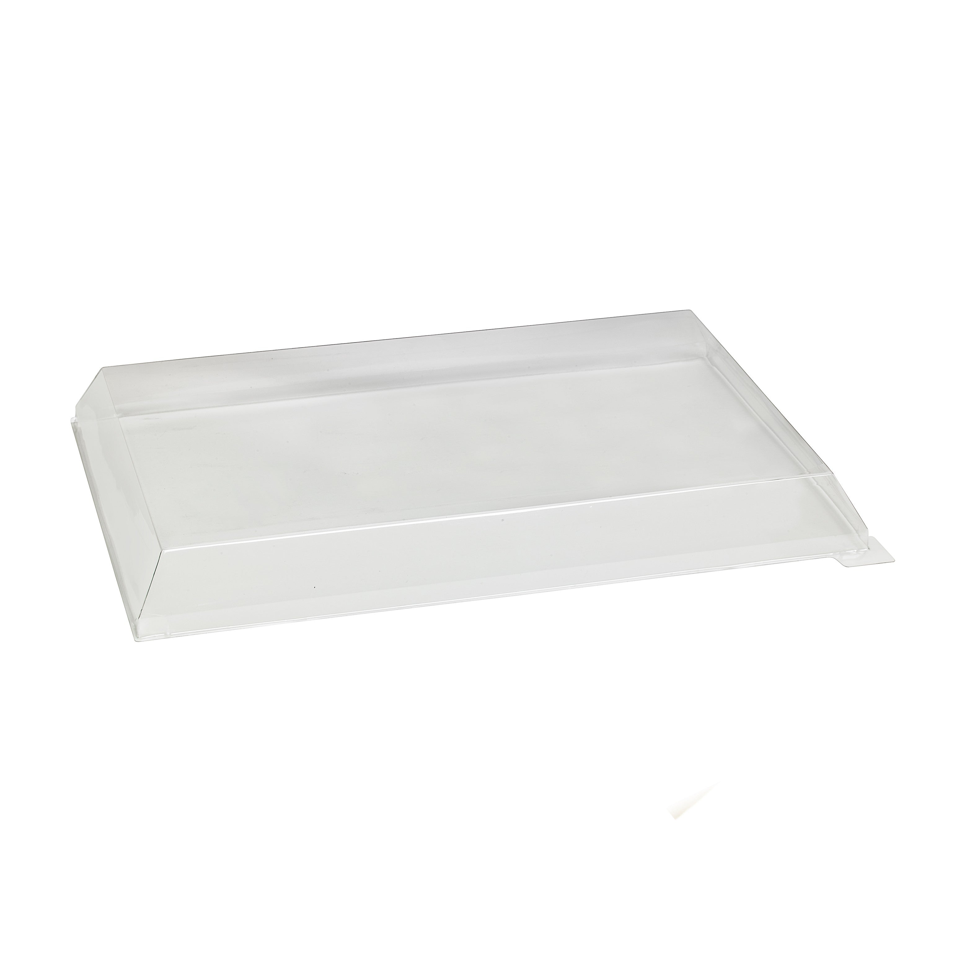50Pcs - Couvercle Samourai dôme transparent en plastique PET transparent pour barquette 390x280x45mm FirstPack - Mathon - 1