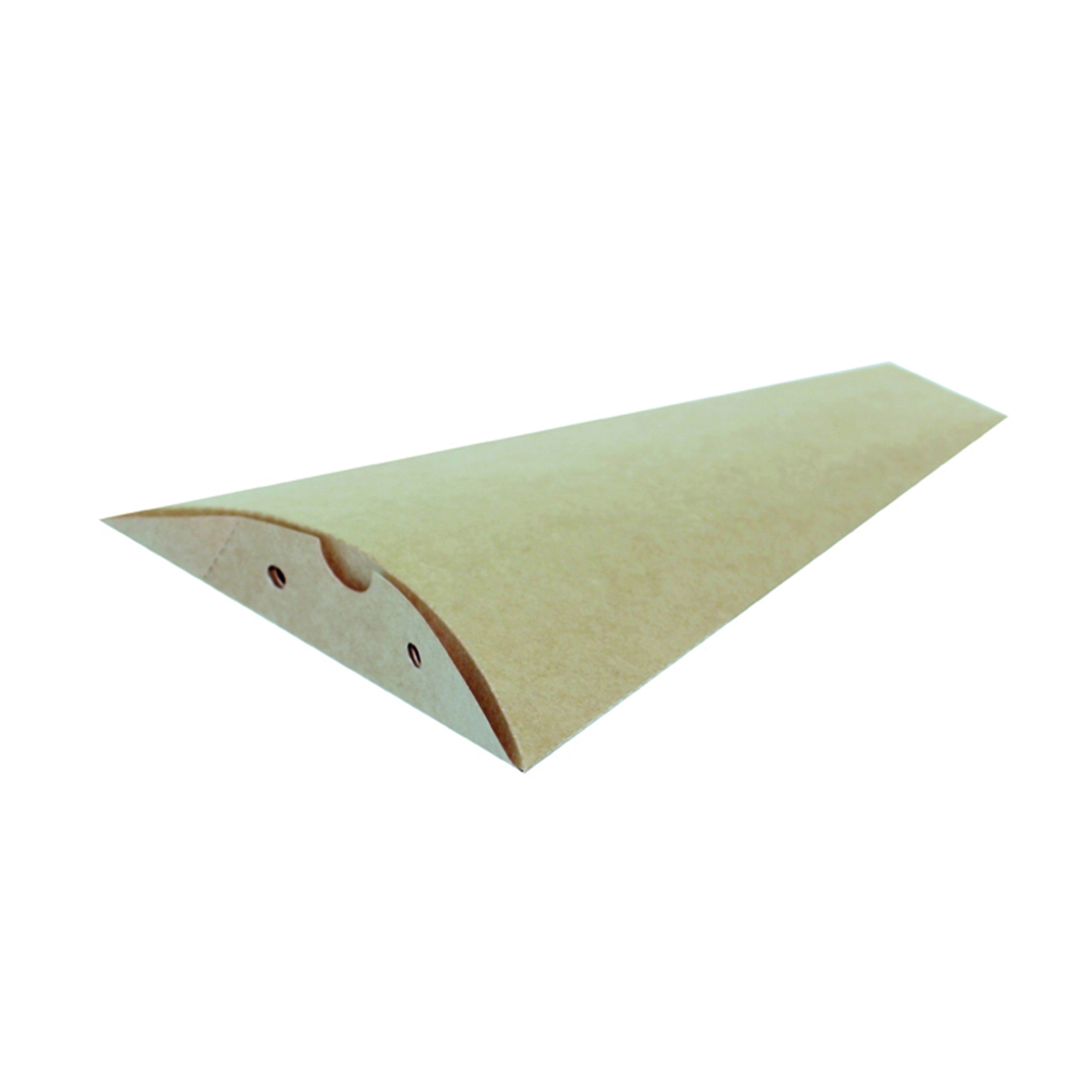 100Pcs - Boite à crêpe triangulaire carton kraft  120 H160mm FirstPack - Mathon - 2