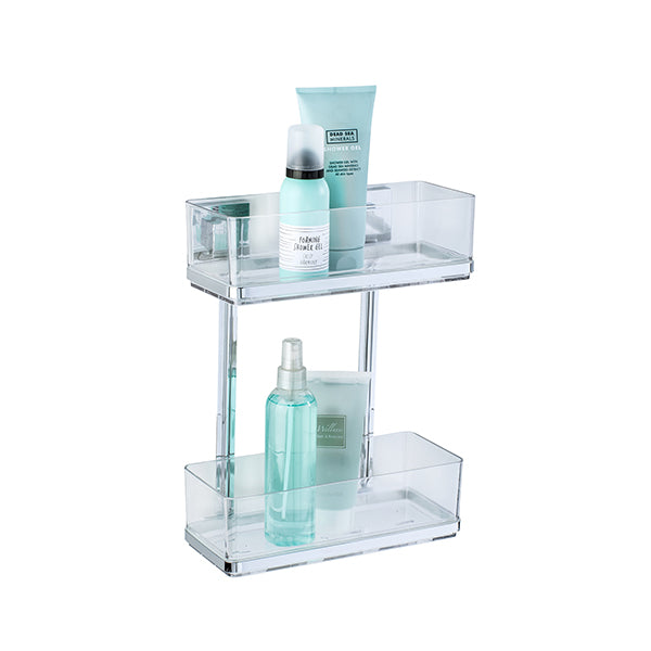 Étagère murale en acier inox Vacuum-Loc® Quadro 2 niveaux Wenko by Maximex - Mathon - 5