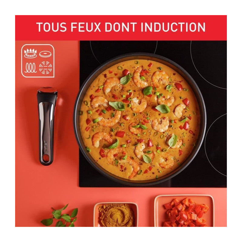 Ingenio Preference Poele Wok 26 Cm, Induction, Antiadhésif, Empilable, Compatible Lave-vaisselle, Fabriqué En France L97 Tefal - Mathon - 3