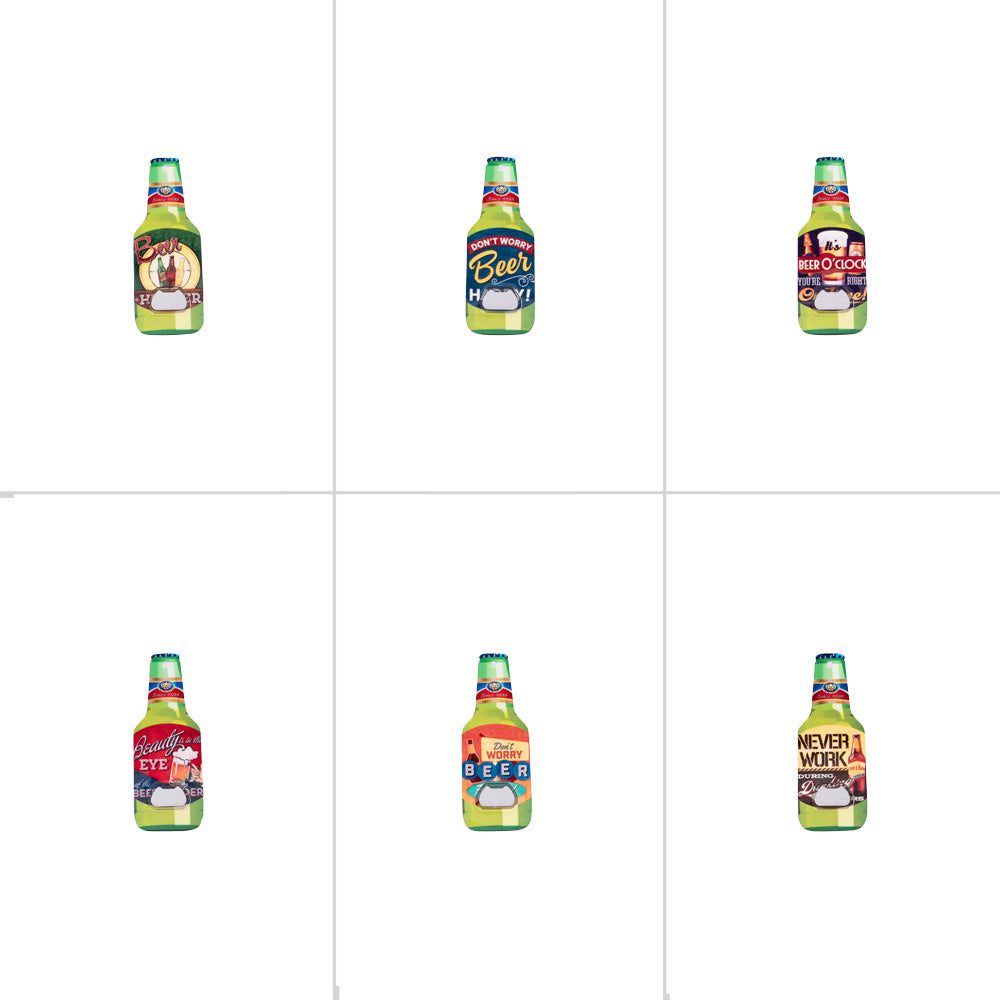 Aimant décapsuleur Beer (lot de 6) Table passion - Mathon - 1