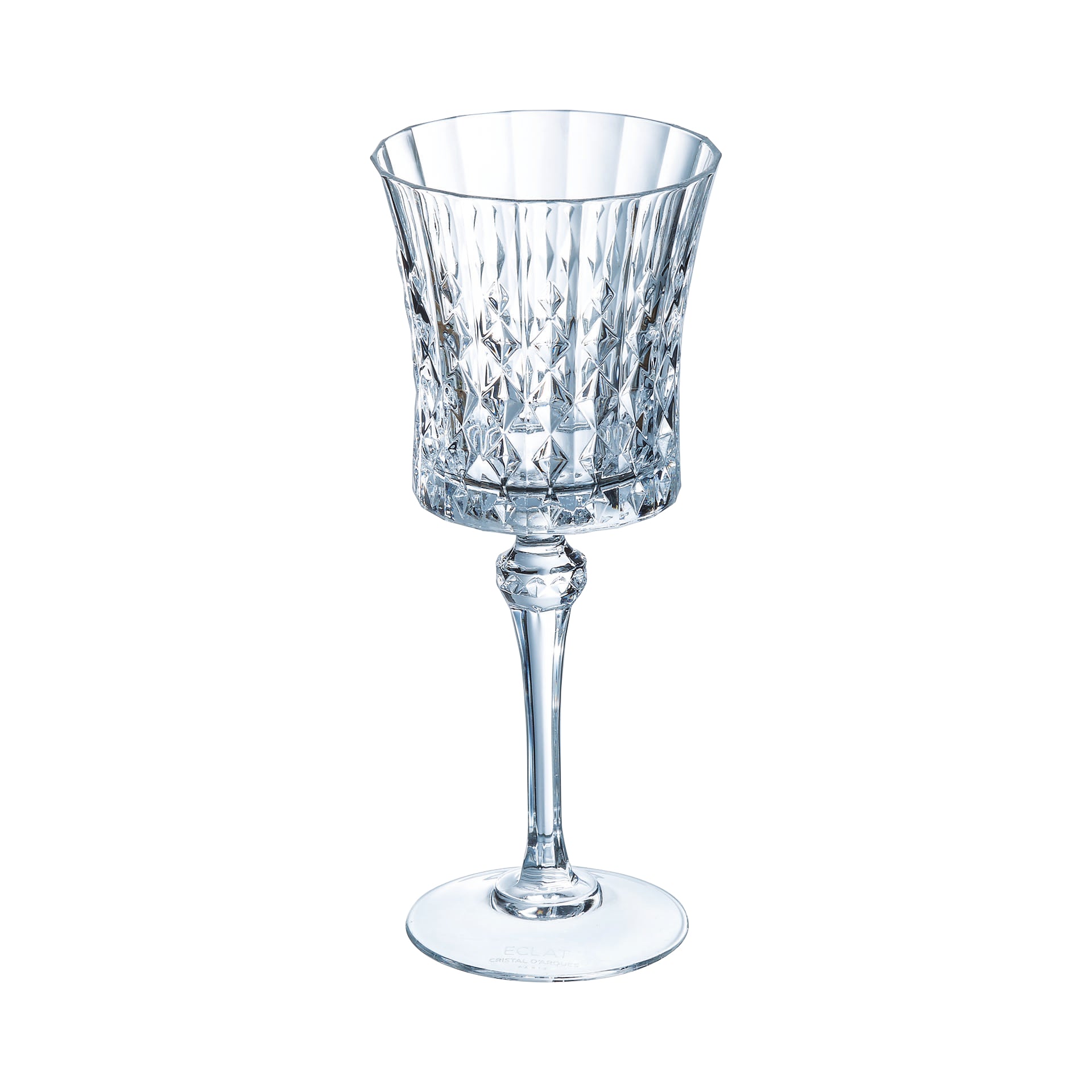 4 verres à pied 27cl Lady Diamond Cristal d