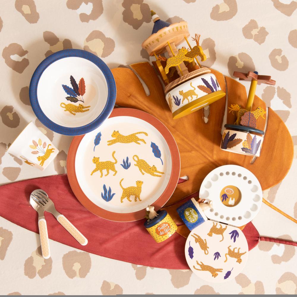Coffret déjeuner 5 pièces Liam dans la Savane Amadeus - Mathon - 3