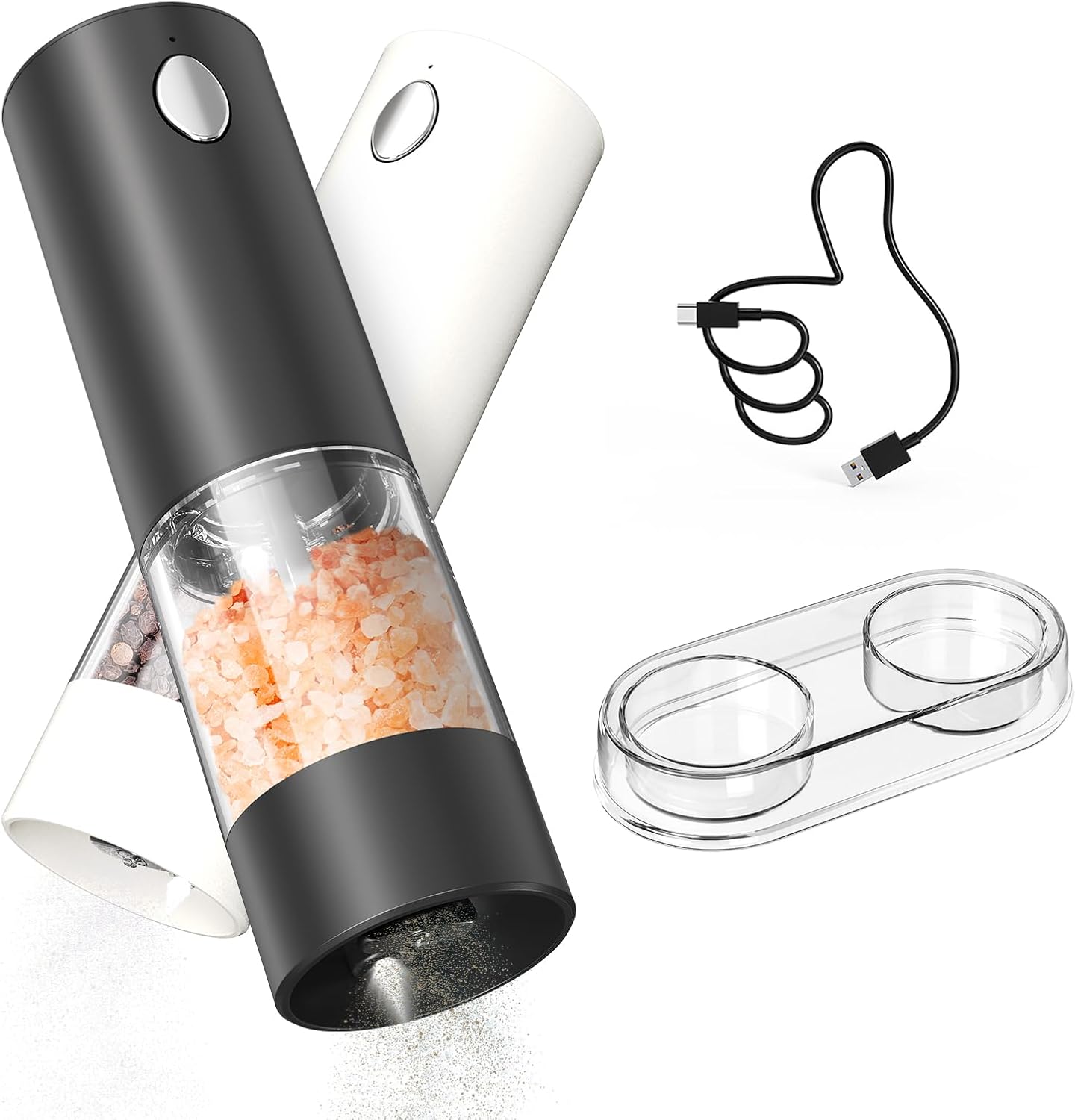 Ensemble de Moulin à Poivre et Sel Électrique Rechargeable Vendos85 - Mathon