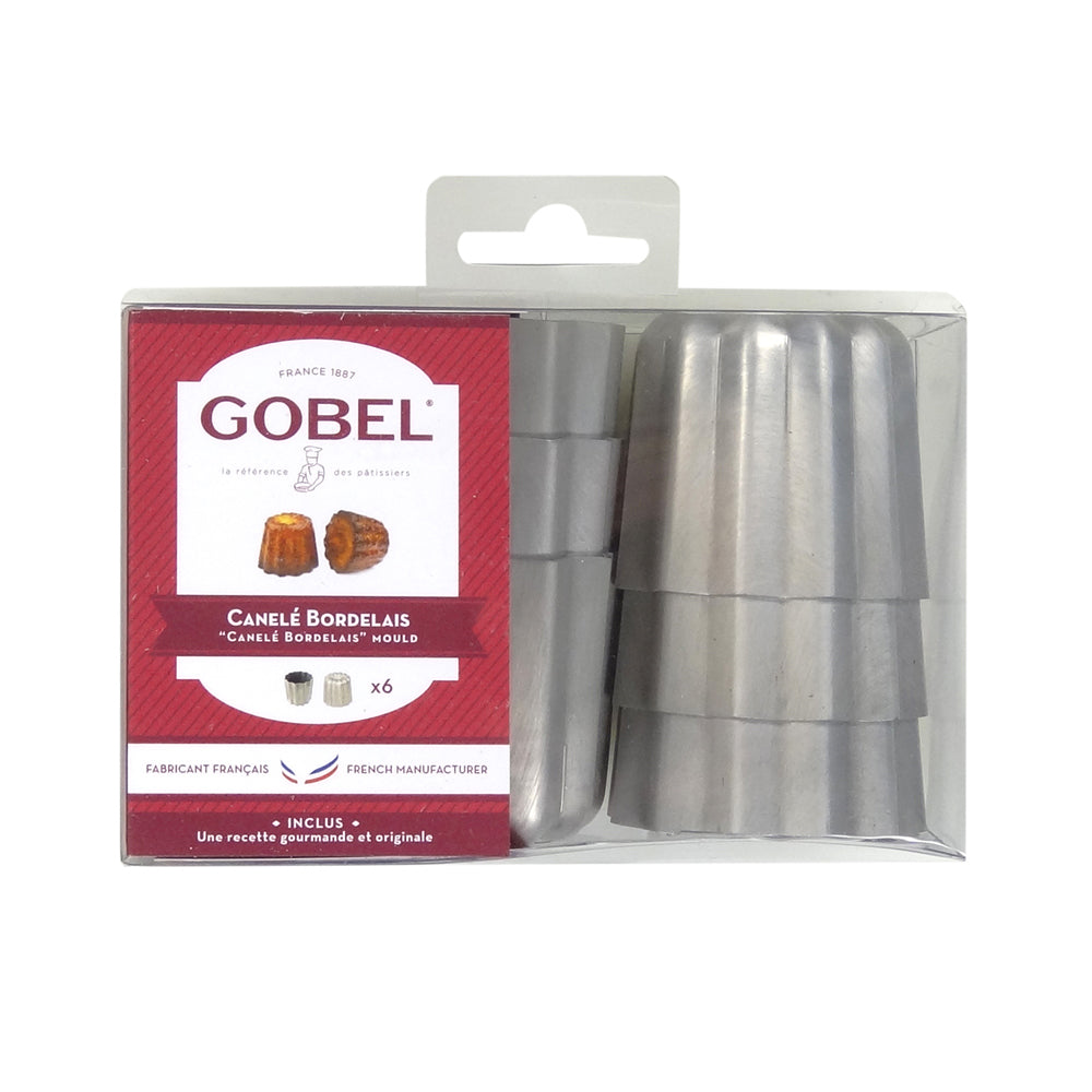 Boite de 6 cannelés Bordelais en aluminium Gobel - Mathon