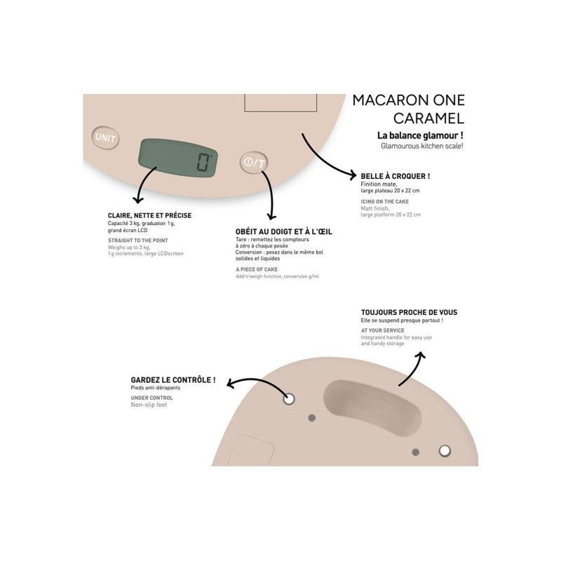 Balance De Cuisine   Macaron One Caramel Terraillon - Mathon - 3