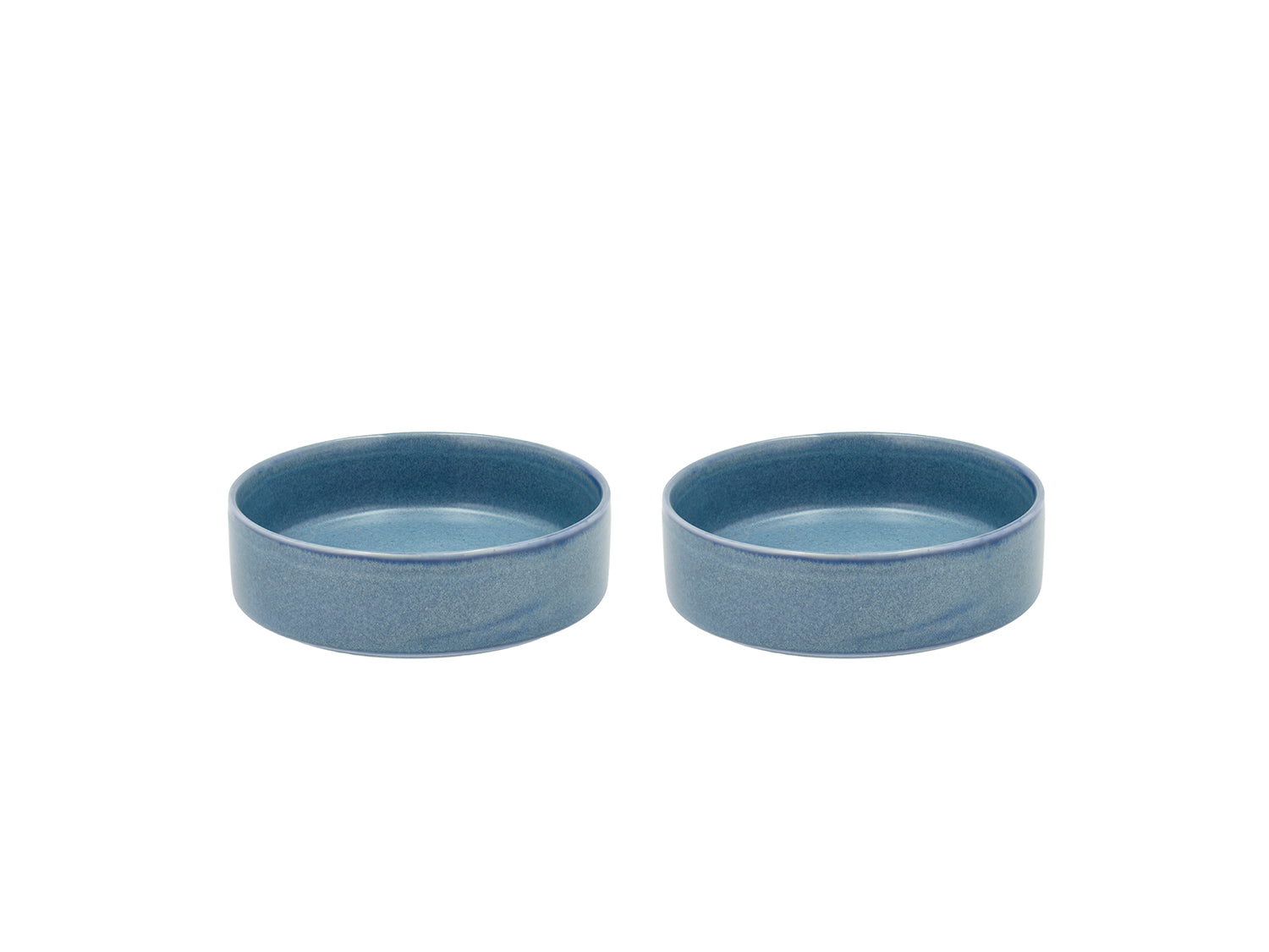 Lot de 2 bols FJORD 15cm en grès émaillé Bleu Villa Collection - Mathon - 1