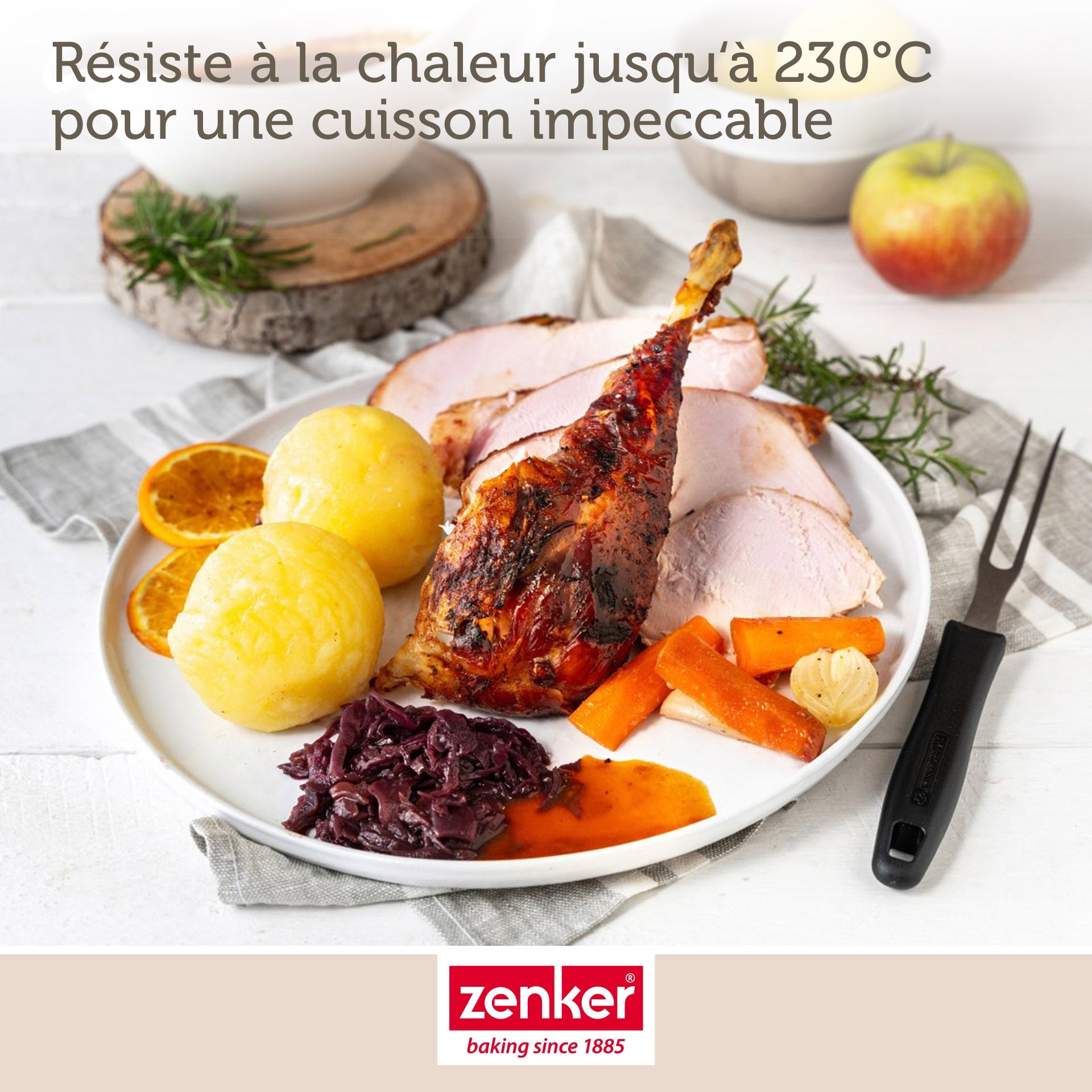 Plat à four XXL rectangle 40 x 34 cm Zenker Spécial Cooking Zenker - Mathon - 6