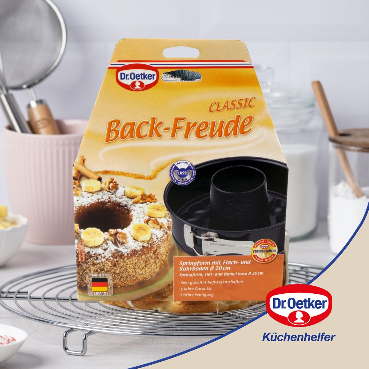 Moule à manqué à charnière avec fond à savarin 20 cm Dr Oetker Back Freude Dr. Oetker - Mathon - 4