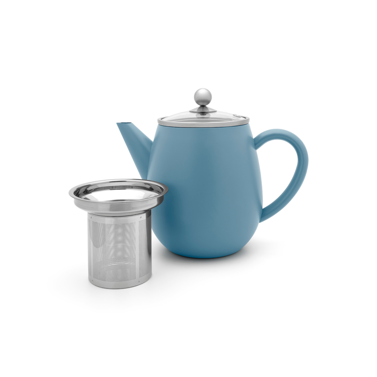 Duet® Eva Bleu glacier - Théière 1.1 L Bredemeijer - Mathon - 2