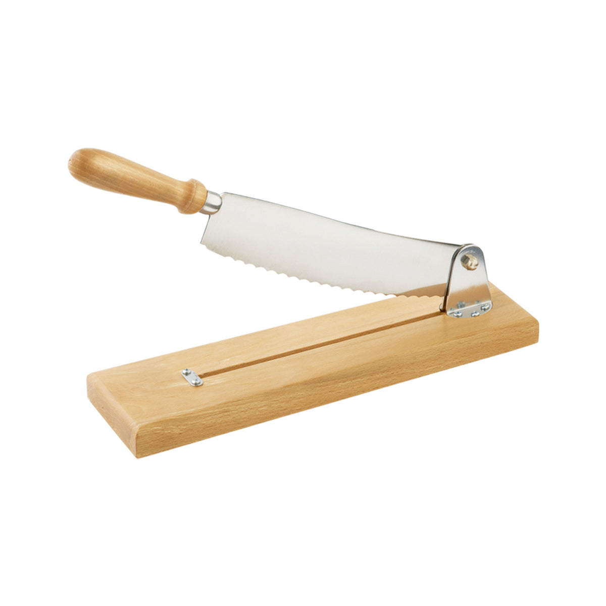 Coupe-pain socle bois 1er prix - lame droite 25 cm Louis Tellier - Mathon - 1