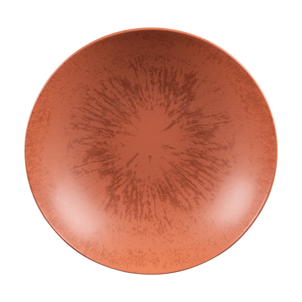 Assiette Creuse Onyx 22 cm Terracotta (lot de 6) Table passion - Mathon - 2