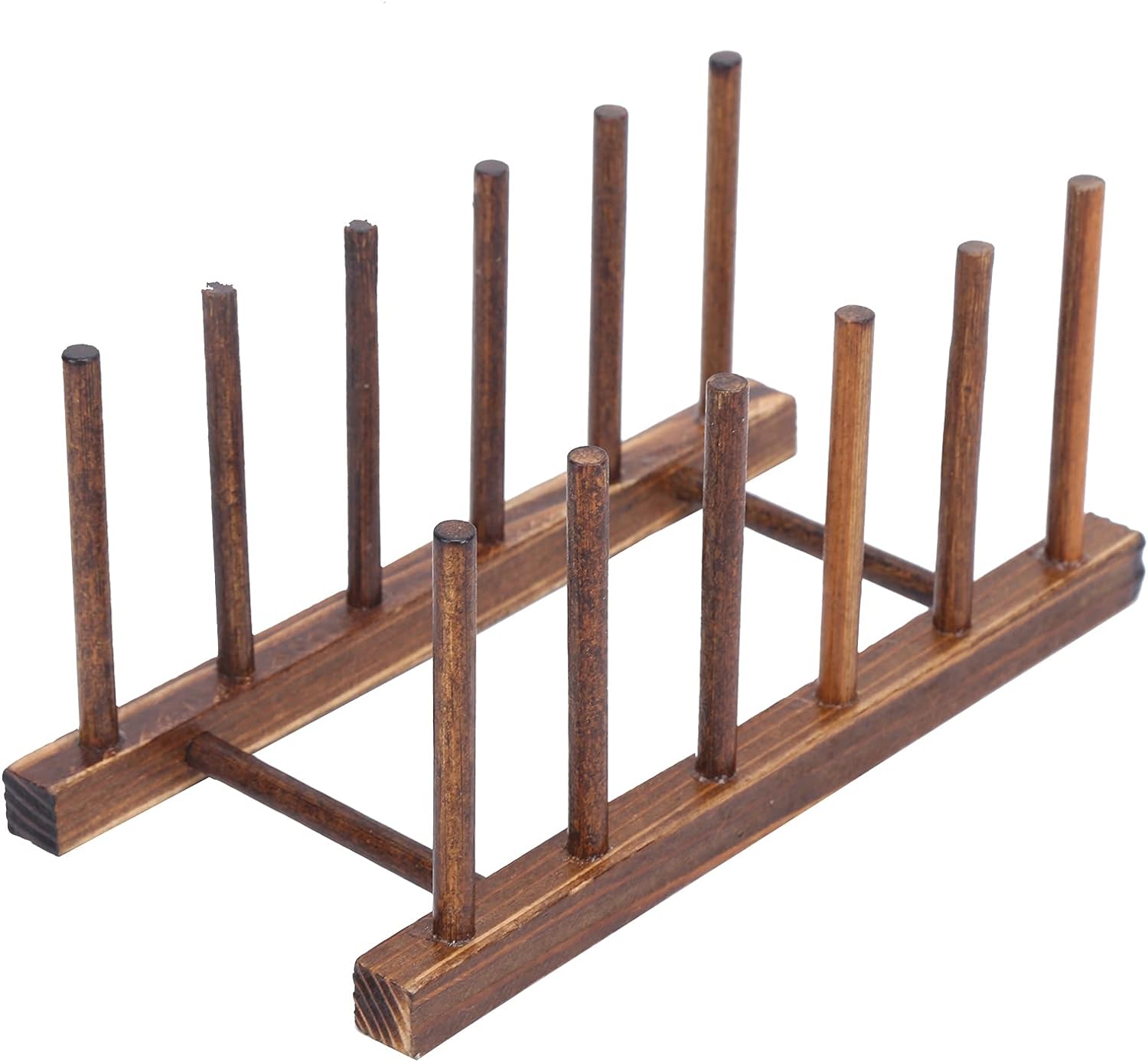 Egouttoir Vaisselle en Bois 5 rangements marron Vendos85 - Mathon