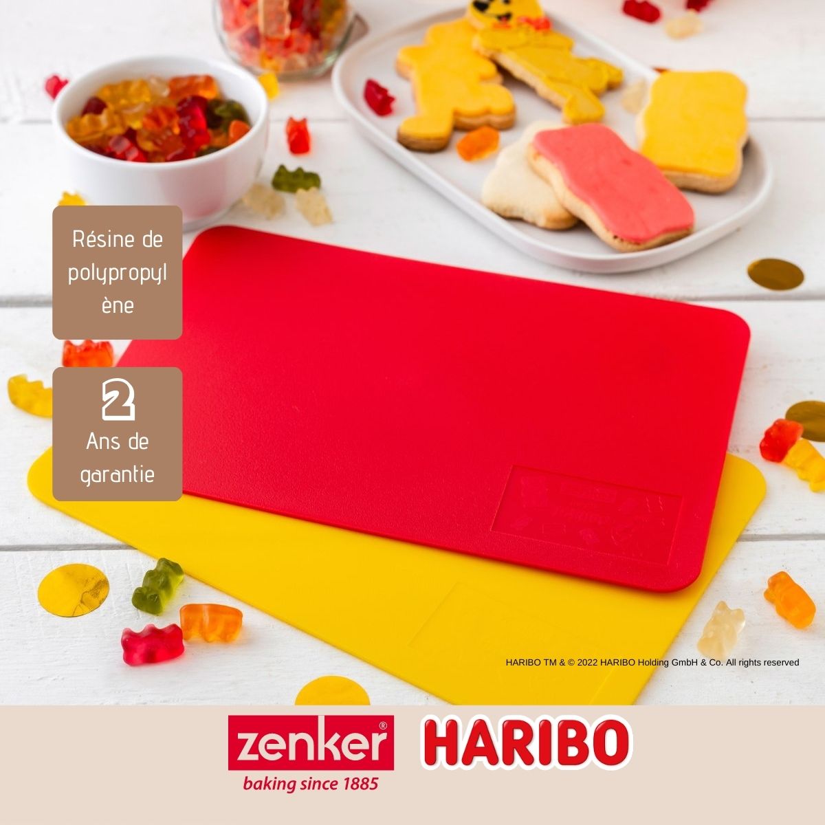 Lot de 2 planches à découper en plastique 24,5 x 16 cm Zenker Haribo Zenker - Mathon - 4