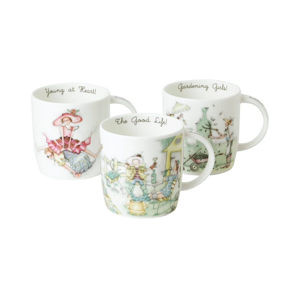 Mug 38 cl Joie de vivre (lot de 3) Roy Kirkham - Mathon