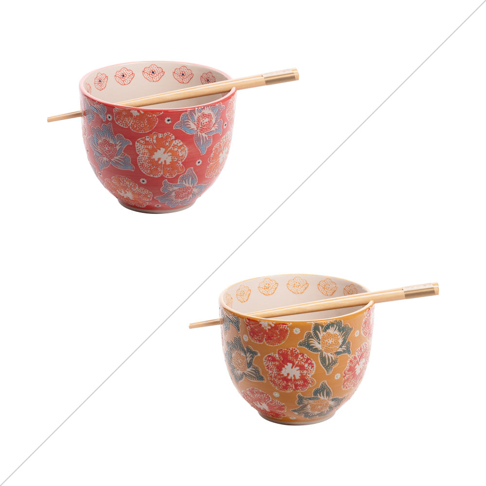 Bol avec baguettes Zephyr 13 cm (lot de 2) Table passion - Mathon - 1