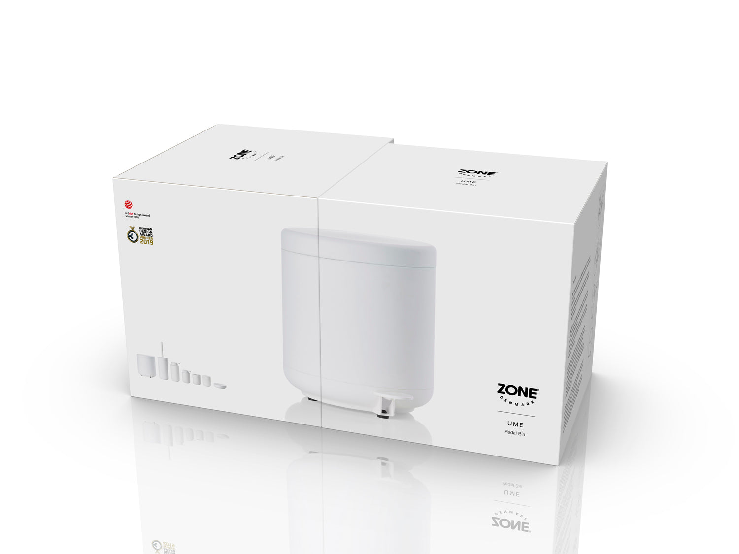 Poubelle à pédale UME en abs Blanc Zone Denmark - Mathon - 5