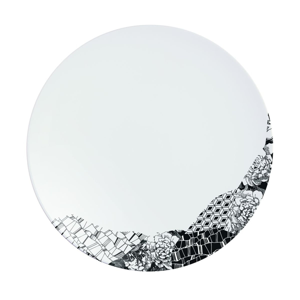 6 assiettes plates 25,5cm Fragment Ardoise Chef & Sommelier - Mathon