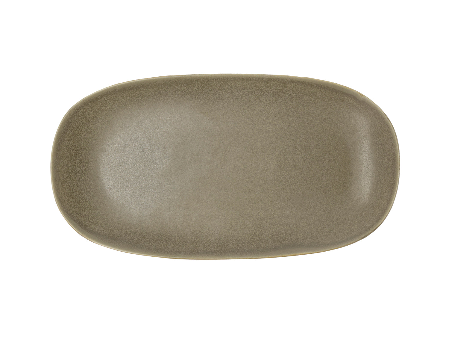 Plat de service Shoku en Grès Marron chaud Villa Collection - Mathon - 1