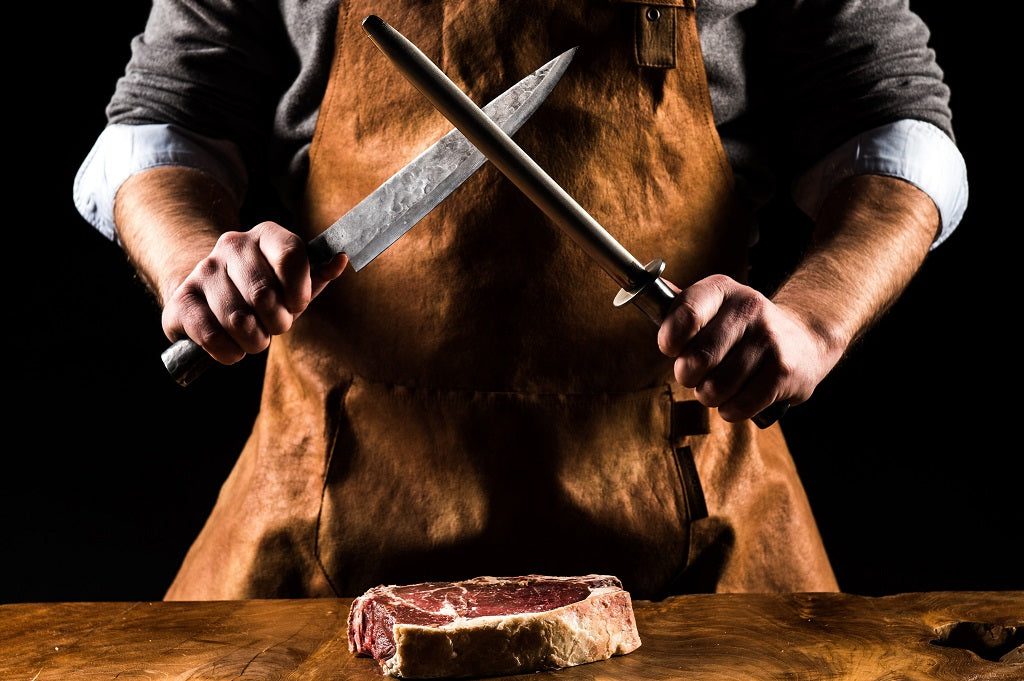 Affûteur à couteau en acier inoxydable, BRUTE, 26 cm Forged - Mathon - 2