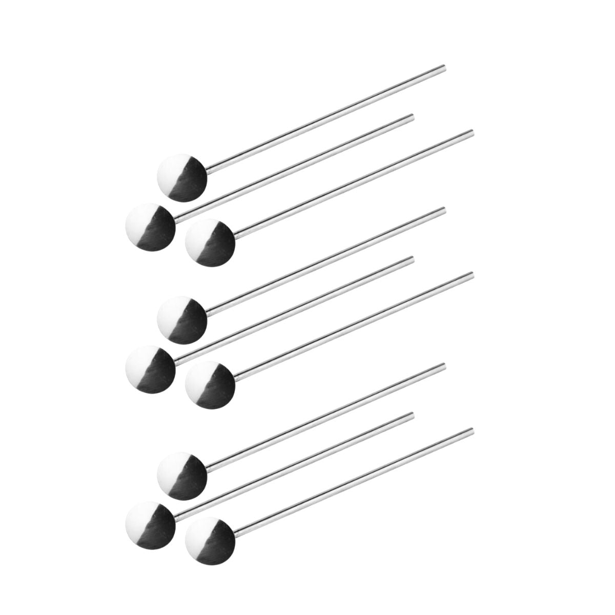 Lot de 9 cuillères à paille réemployables 18 cm  Bar Concept Fackelmann - Mathon - 1