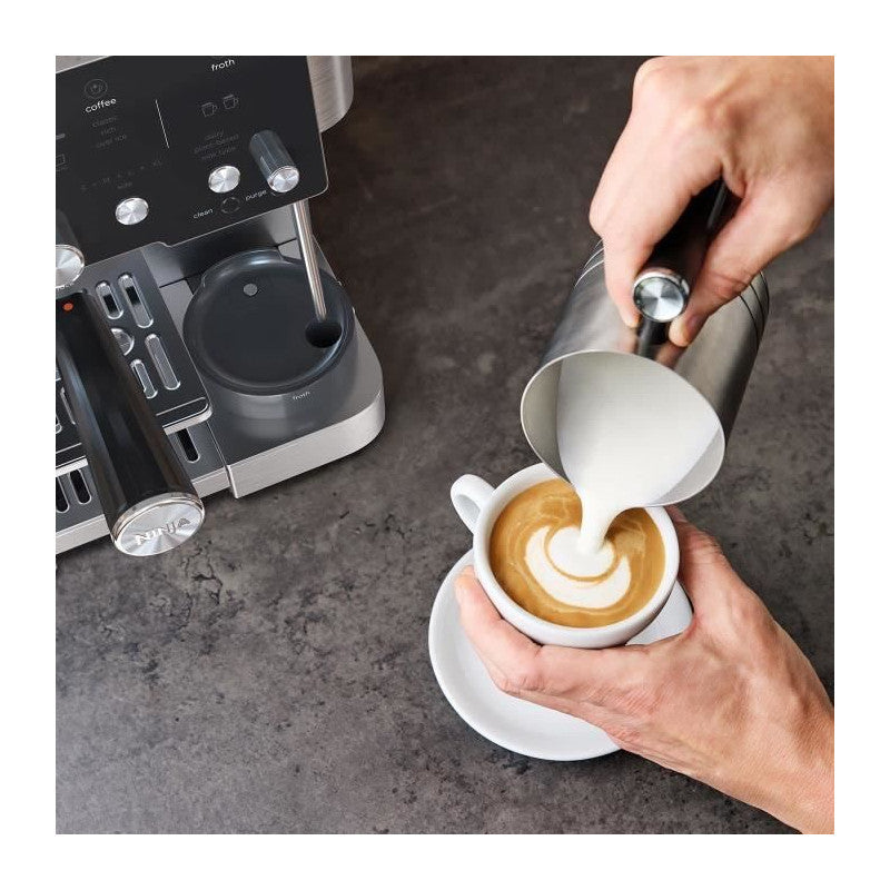 Machine A Expresso - Ninja - Es501eu Luxe Essential - 2 L - Ecran Digital - Noir / Inox Ninja - Mathon - 6