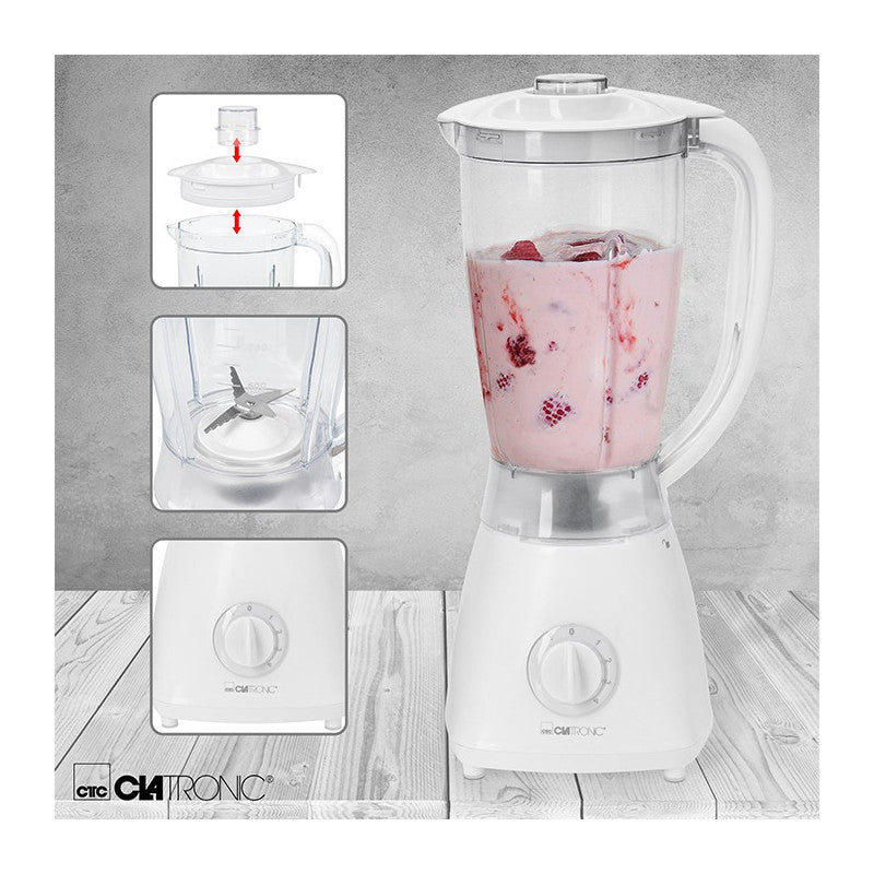 Blender Mixeur universel 1,5L 500W Clatronic UM 3470 Blanc Clatronic - Mathon - 2