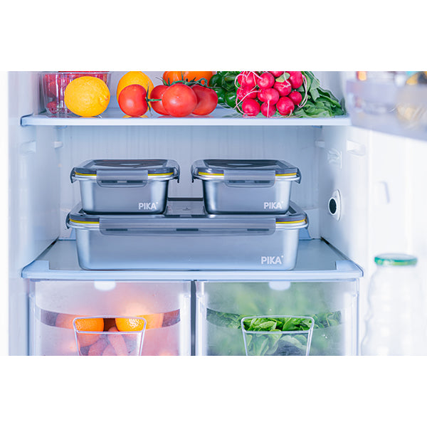 Set de 5 boîtes de conservation en inox Pika - Mathon - 3