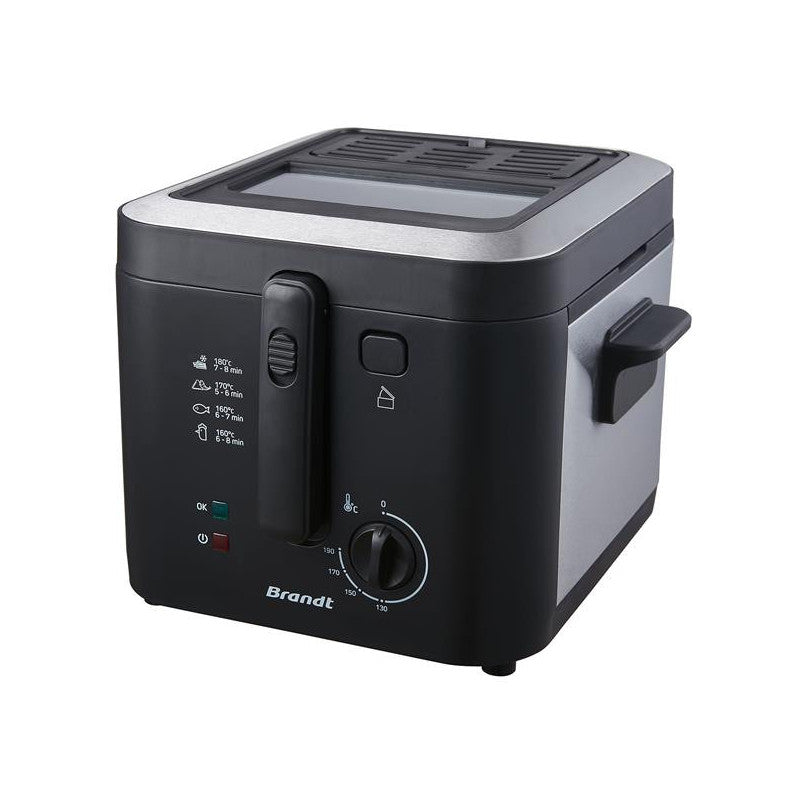 Friteuse Classique 1600w 2,5l 900gr Th° Hublot Couvercle Demontable   - Fri25x2 Brandt - Mathon - 1