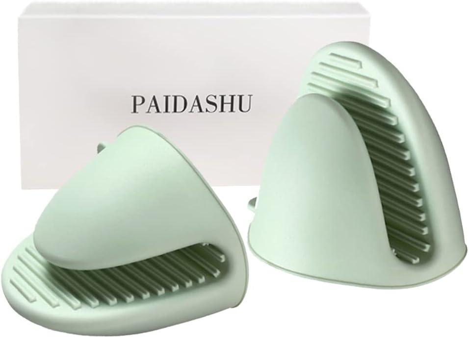 Gants de cuisine en silicone antidérapants vert Vendos85 - Mathon