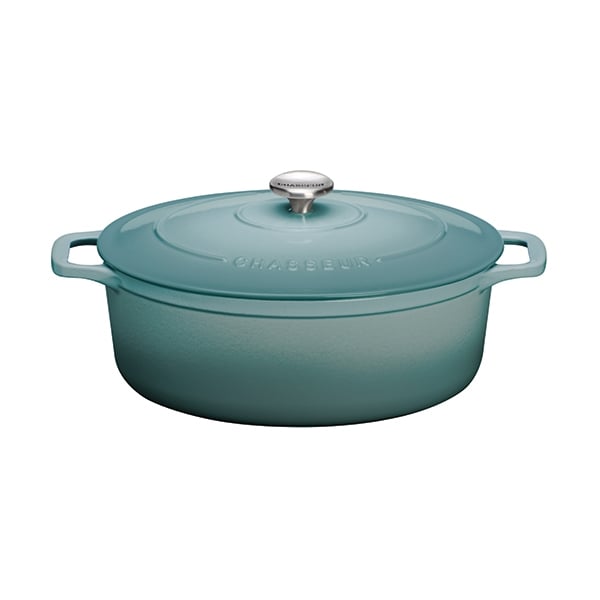 Cocotte Ovale quartz 29 cm Chasseur - Mathon - 1