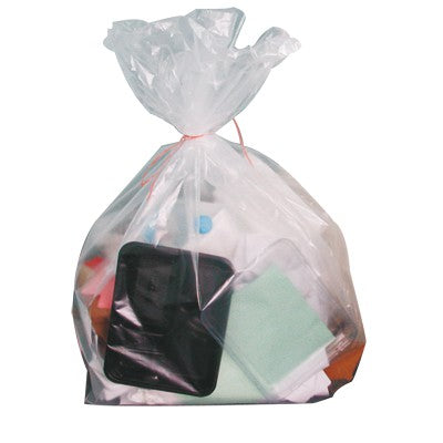 100Pcs - Sac poubelle transparent  420x380x1 200mm 160000ml FirstPack - Mathon - 1