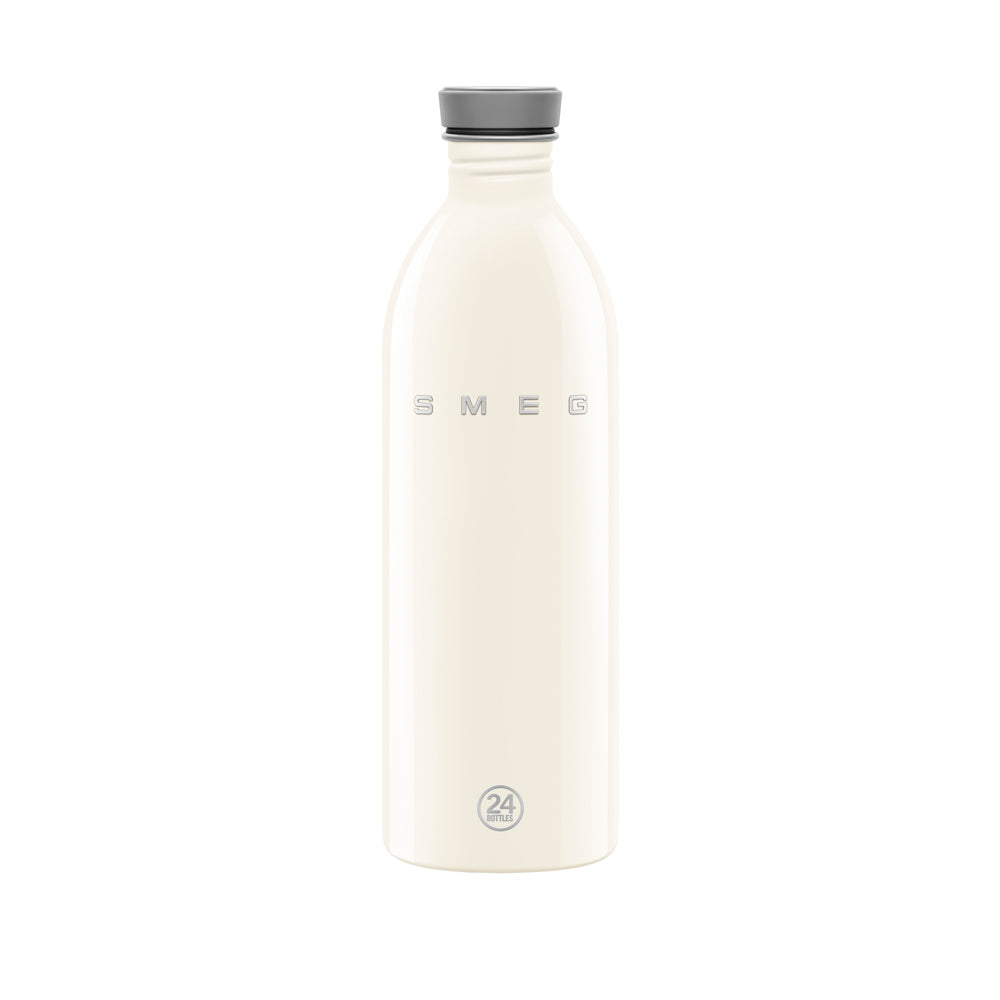 Bouteille isotherme inox 18/8 crème 1L Smeg - Mathon