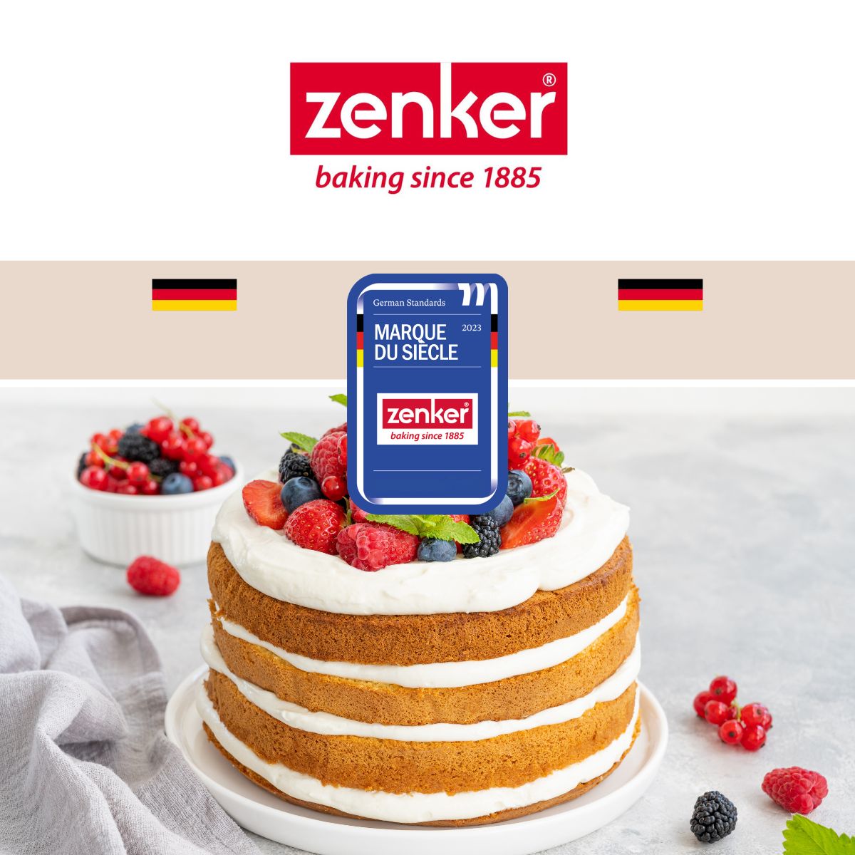 Cercle à pâtisserie pour trancher les gâteaux en étages 26 à 28 cm Zenker Smart Pastry Zenker - Mathon - 7