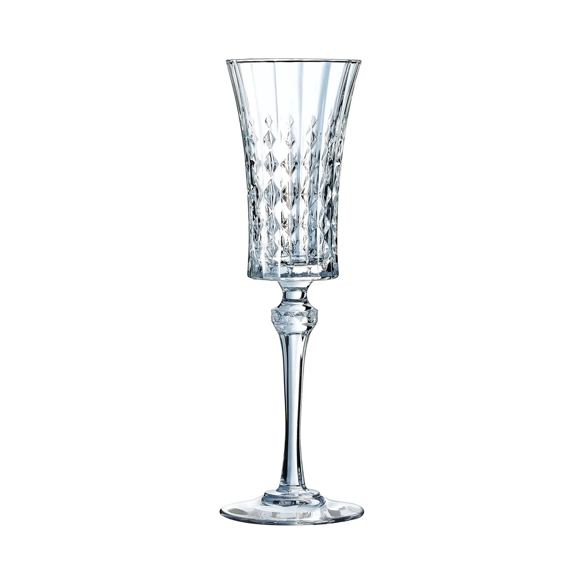 6 flûtes à champagne 15cl Lady Diamond - Cristal d