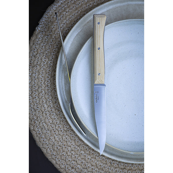 Coffret de 4 couteaux de table à lame lisse Facette frêne Opinel - Mathon - 3