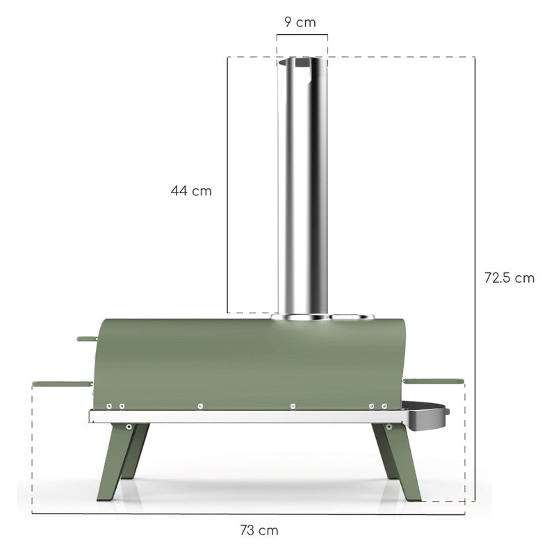 Four à Pizza PIANA à pellets Eucalyptus Ziipa - Mathon - 7