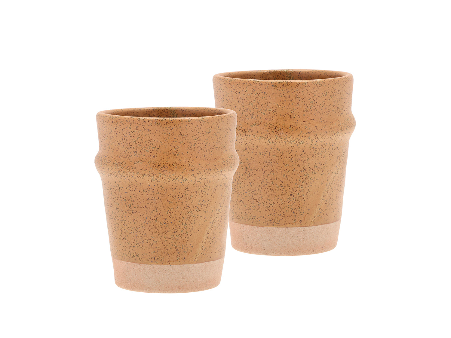 Set de 2 mugs EVIG en porcelaine Ambre Villa Collection - Mathon - 1
