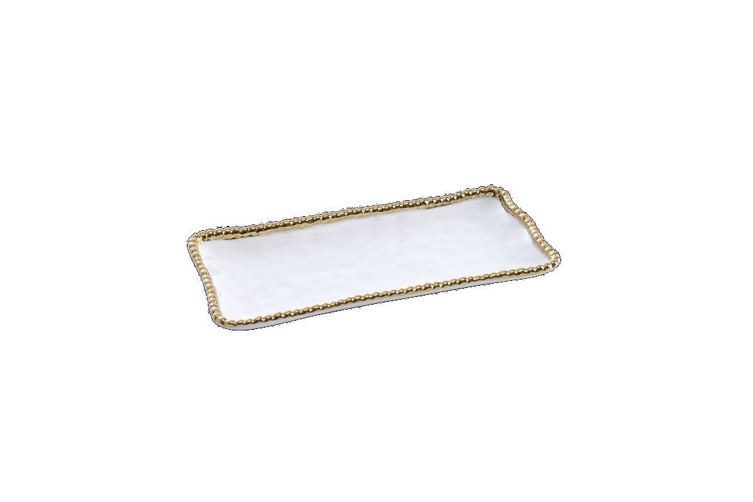 Set de 3 plateaux rectangulaire S - 25,4x12,7x2,5cm - GOLDEN SALERNO Pampa Bay - Mathon