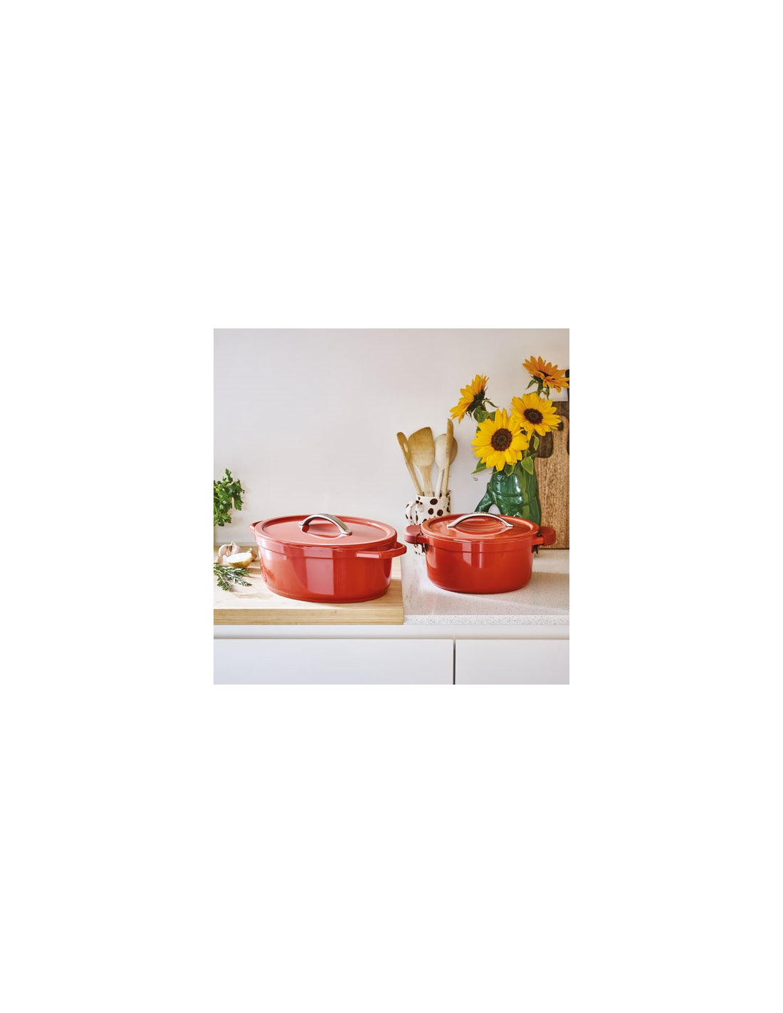 Cocotte ovale rouge 31 cm 6 L Beka - Mathon - 4